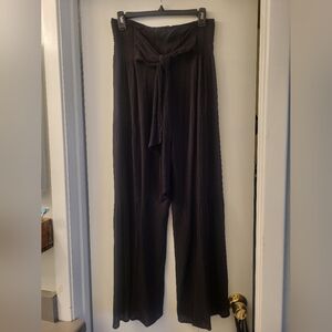 Pants, Rewash brand, palazzo style, black, small
